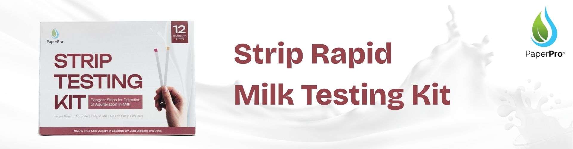 PaperPro® Milk Adulteration Testing Kits | Rapid Milk Purity Test in India